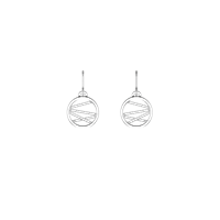 Boucles d'oreilles Les Georgettes Femme Les Précieuses - Liens in laiton Zirconia 70326281608000 - 70326281608000